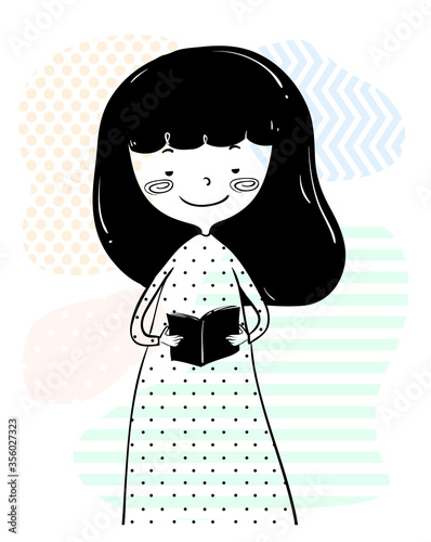 Girl Doodle Hold Read Small...