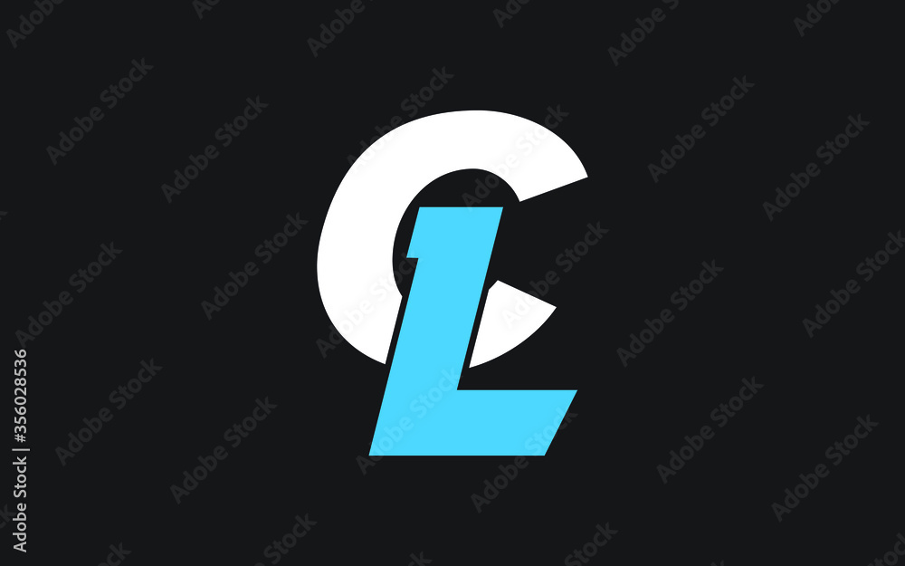 CL or LC Letter Initial Logo Design, Vector Template CL or LC Letter Initial Logo Design, Vector Template