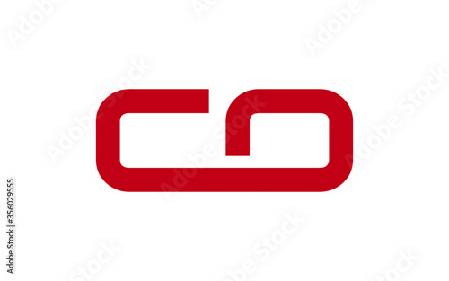 CO or OC Letter Initial Logo Design, Vector Template