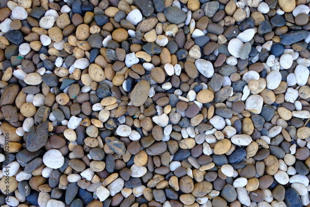 Close up natural pebble stone background Close up natural pebble stone background