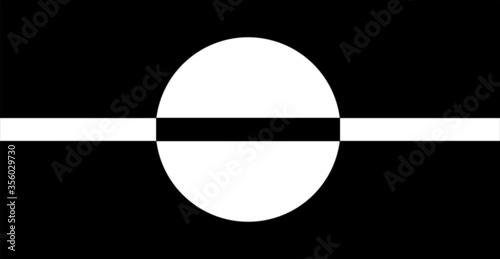 vector black and white concept  simple logo against the  racism 