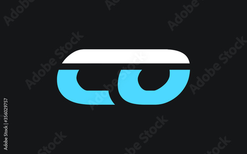 CO or OC Letter Initial Logo Design, Vector Template