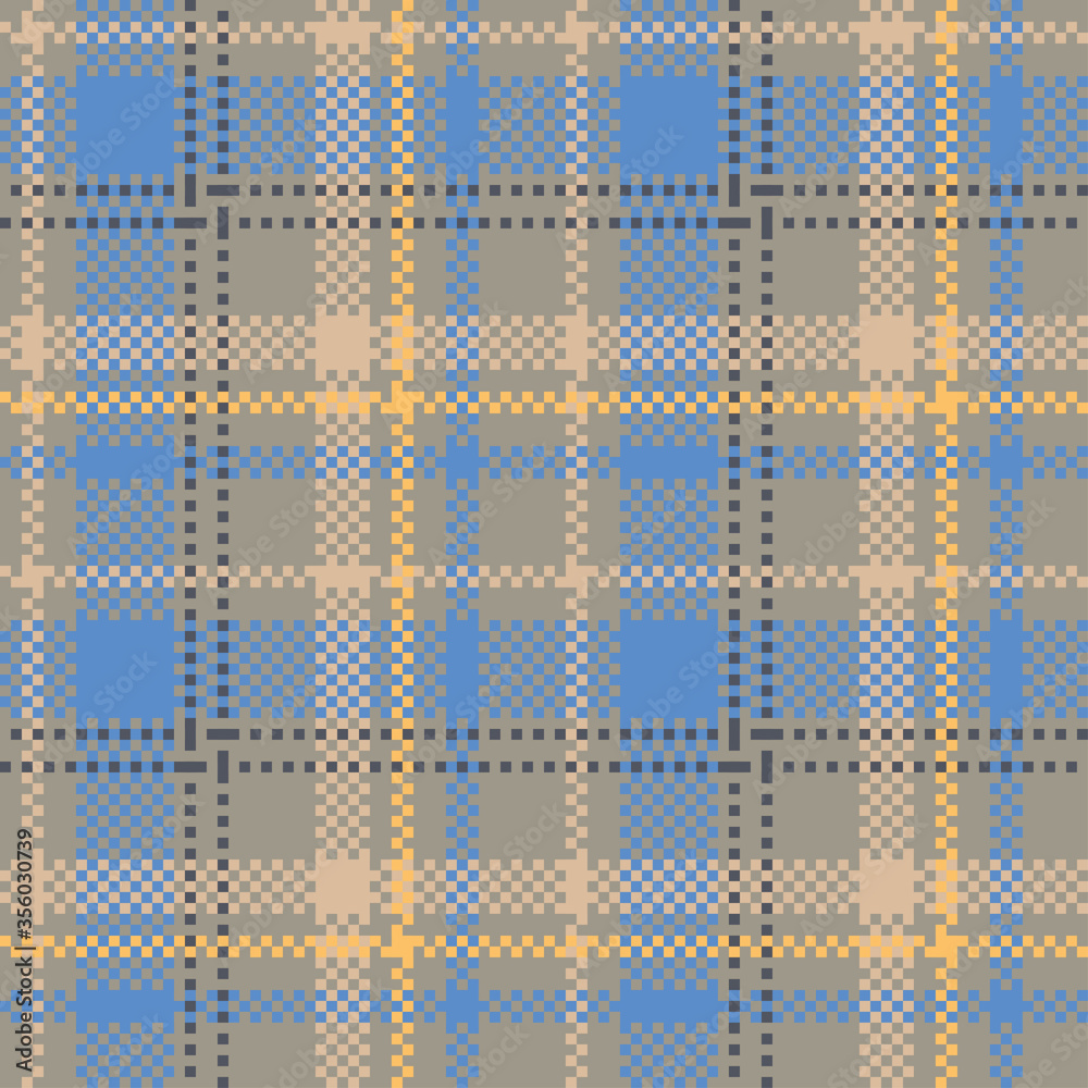 Classical checkered tartan pattern.