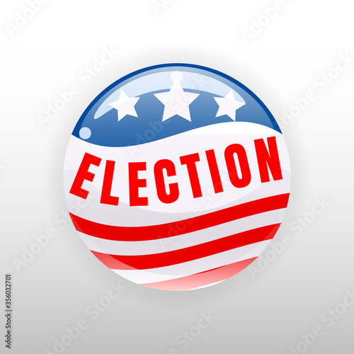 Election Vote United States of America button election, badge