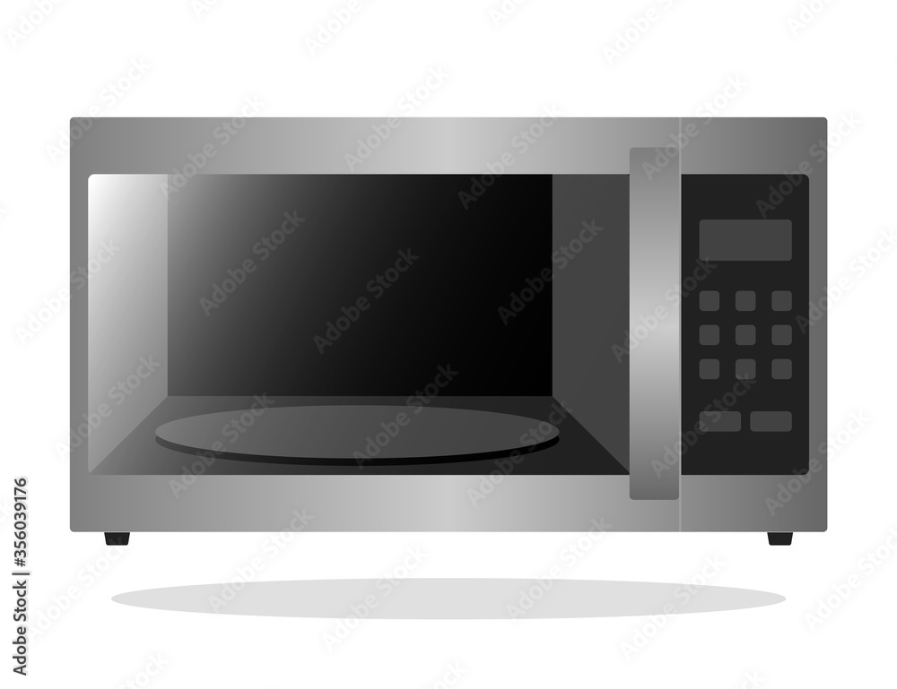 Modern Microwave Illustration Vector Icon Modern Microwave Illustration Vector Icon