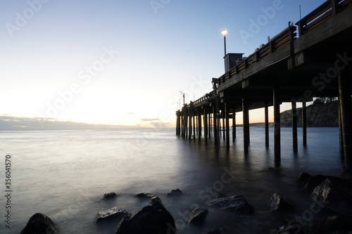 Wallpaper Mural Long exposure at the point arena pier on the California cost  Torontodigital.ca