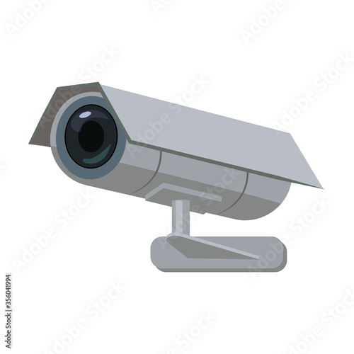 Camera cctv vector icon.Cartoon vector icon isolated on white background camera cctv.