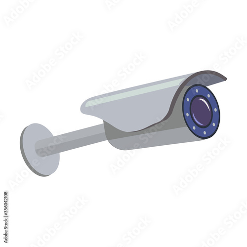 Camera cctv vector icon.Cartoon vector icon isolated on white background camera cctv.