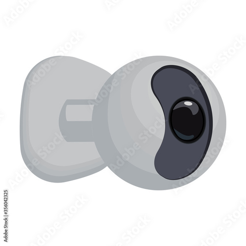 Camera cctv vector icon.Cartoon vector icon isolated on white background camera cctv.