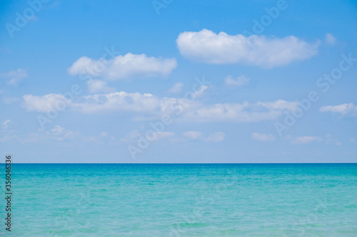 blue sky and white sand © PotPixel