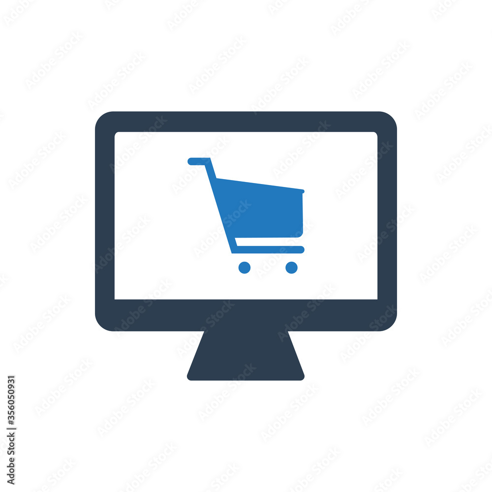 Online shopping icon Online shopping icon