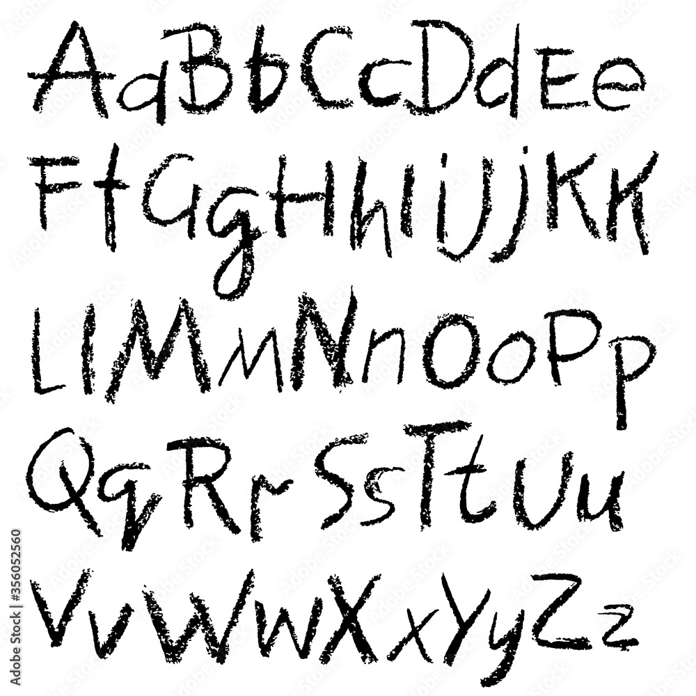 Handwritten vector pensil alphabet. Soft pensil texture. Modern hand drawn alphabet. Isolated letters. Handwritten vector pensil alphabet. Soft pensil texture. Modern hand drawn alphabet. Isolated letters.