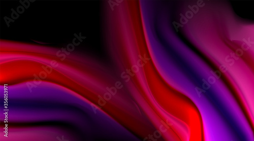 Liquid colors fluid gradients on black background © antishock