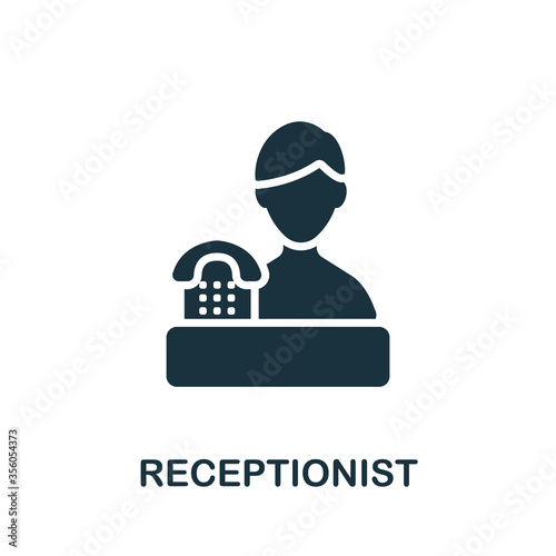 Receptionist icon. Simple element from company management collection. Creative Receptionist icon for web design, templates, infographics and more