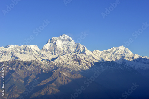 Snow mountain in Nepal