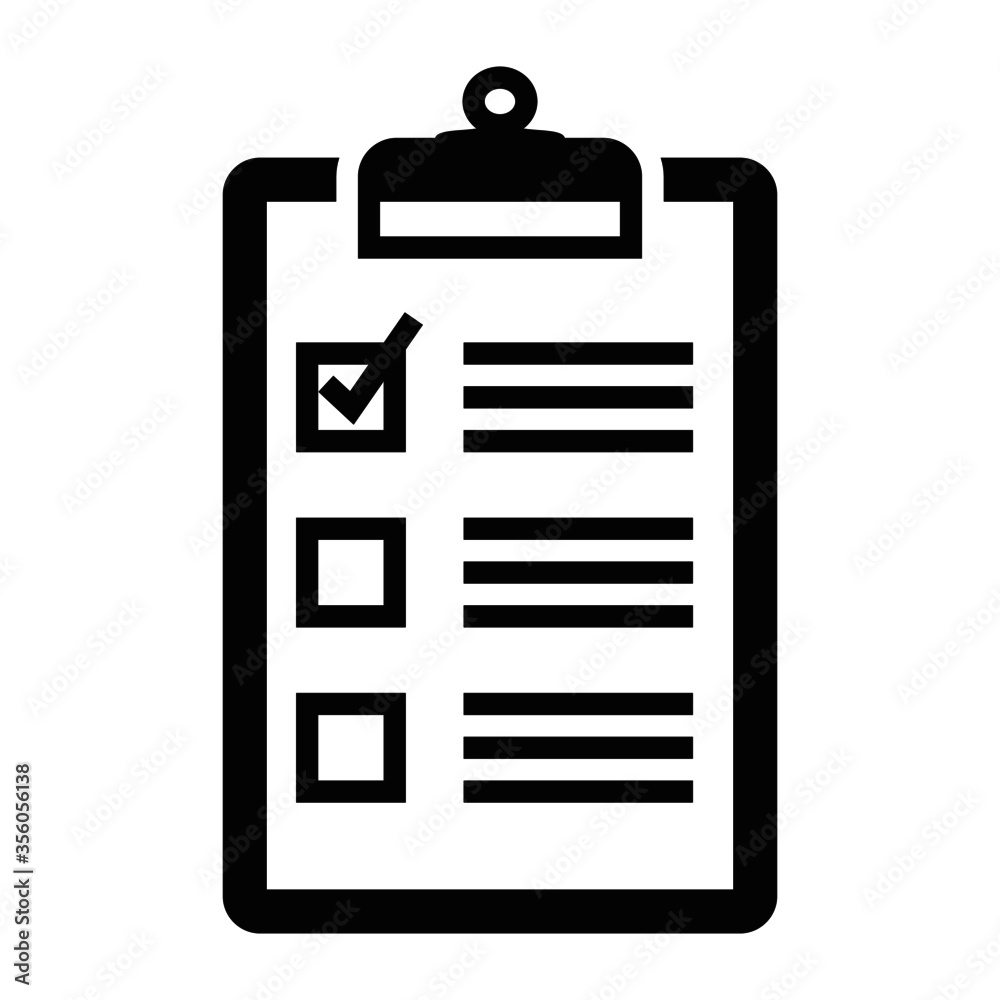 Clipboard flat illustration vector icon Clipboard flat illustration vector icon