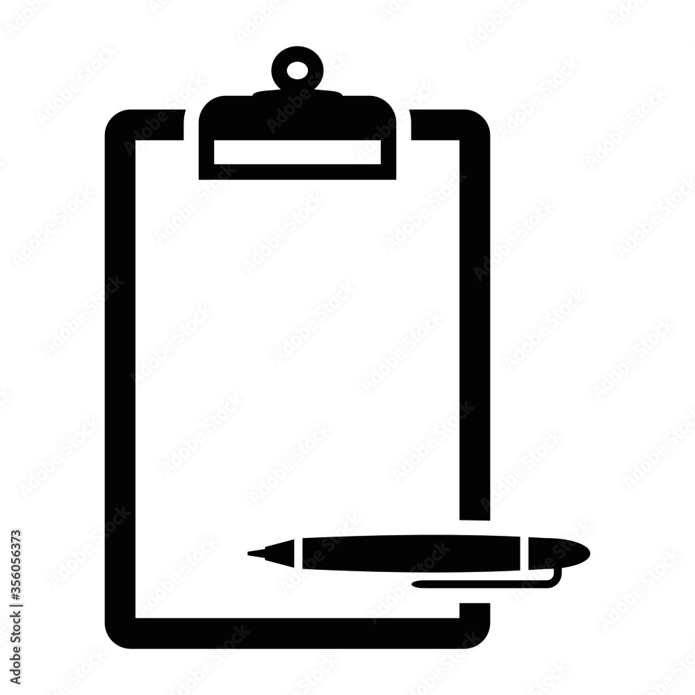 Clipboard flat illustration vector icon Clipboard flat illustration vector icon