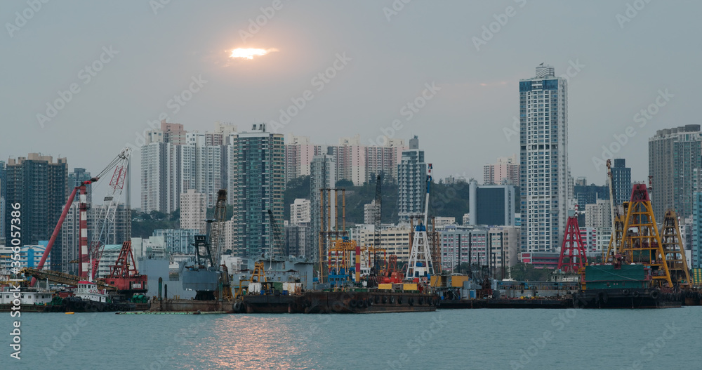 Fototapeta premium Miasto Hongkong