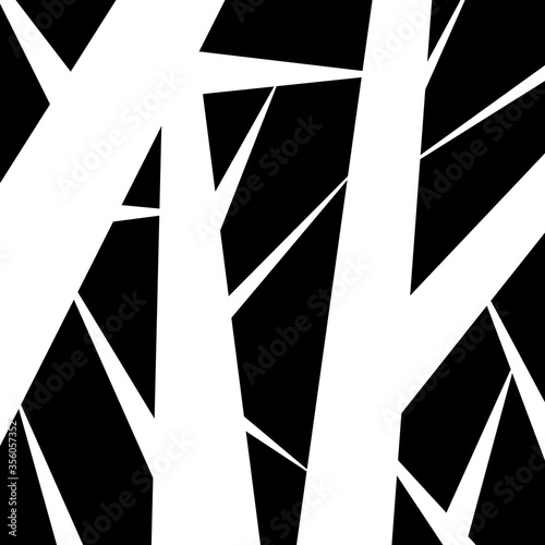 Black and white abstract striped background. Vector illustration.