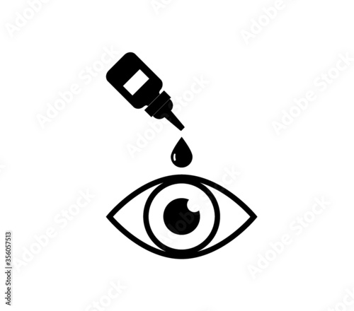 Eye drop icon. Eye health icon. vector eye.