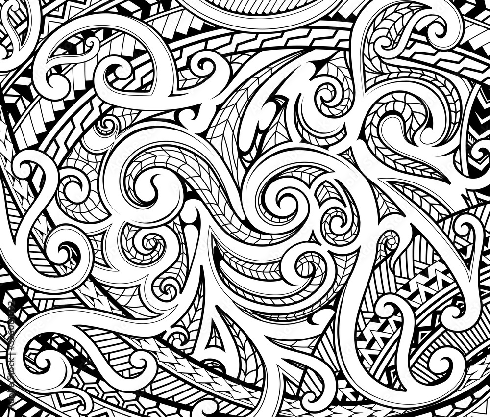 Maori ethnic style ornament