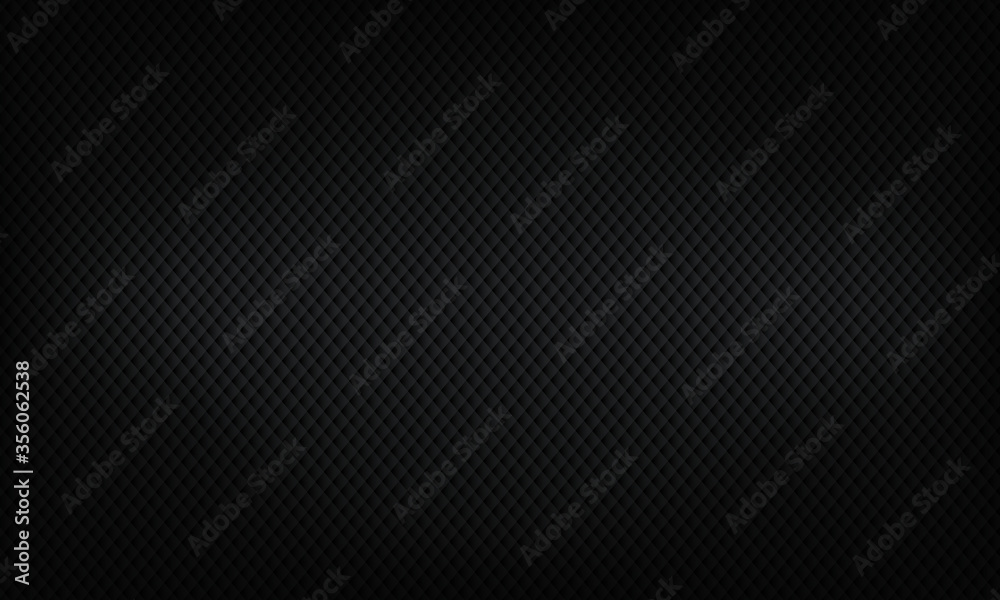 Obraz premium Black background. Black upholstery. Geometric pattern. Stylish texture. Eps 10 vector