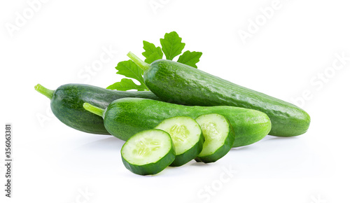 cucumber vegetable on white background