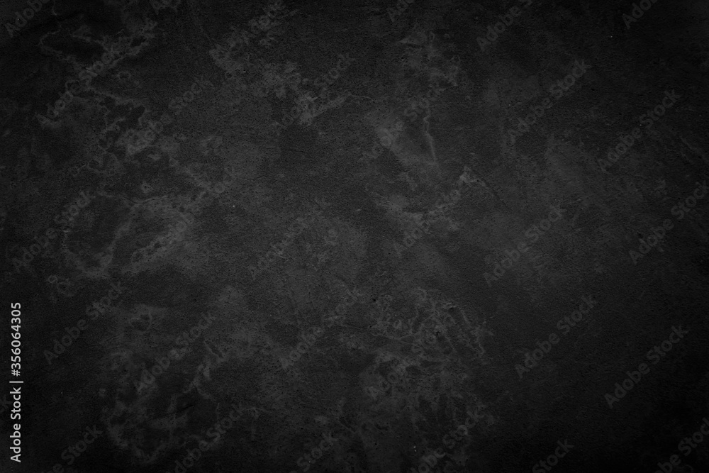 Art black concrete stone texture for background in black. 