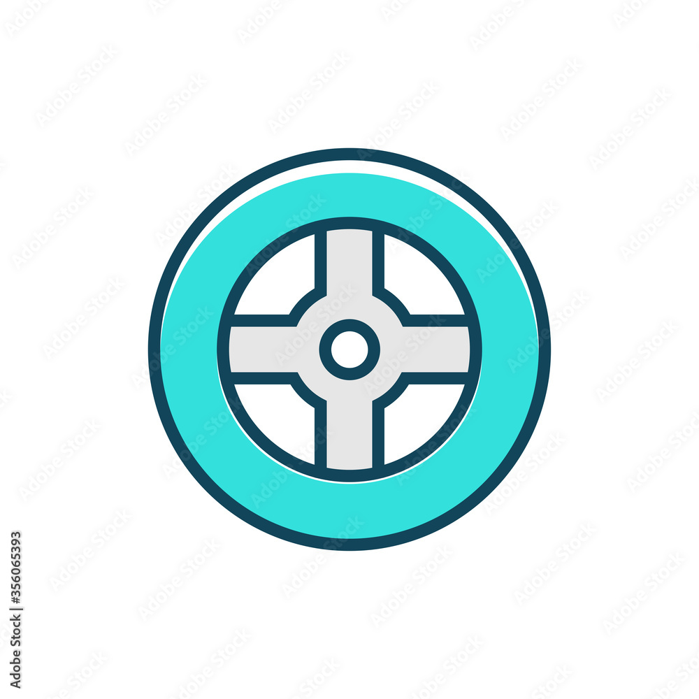 Tire, wheel car icon Tire, wheel car icon