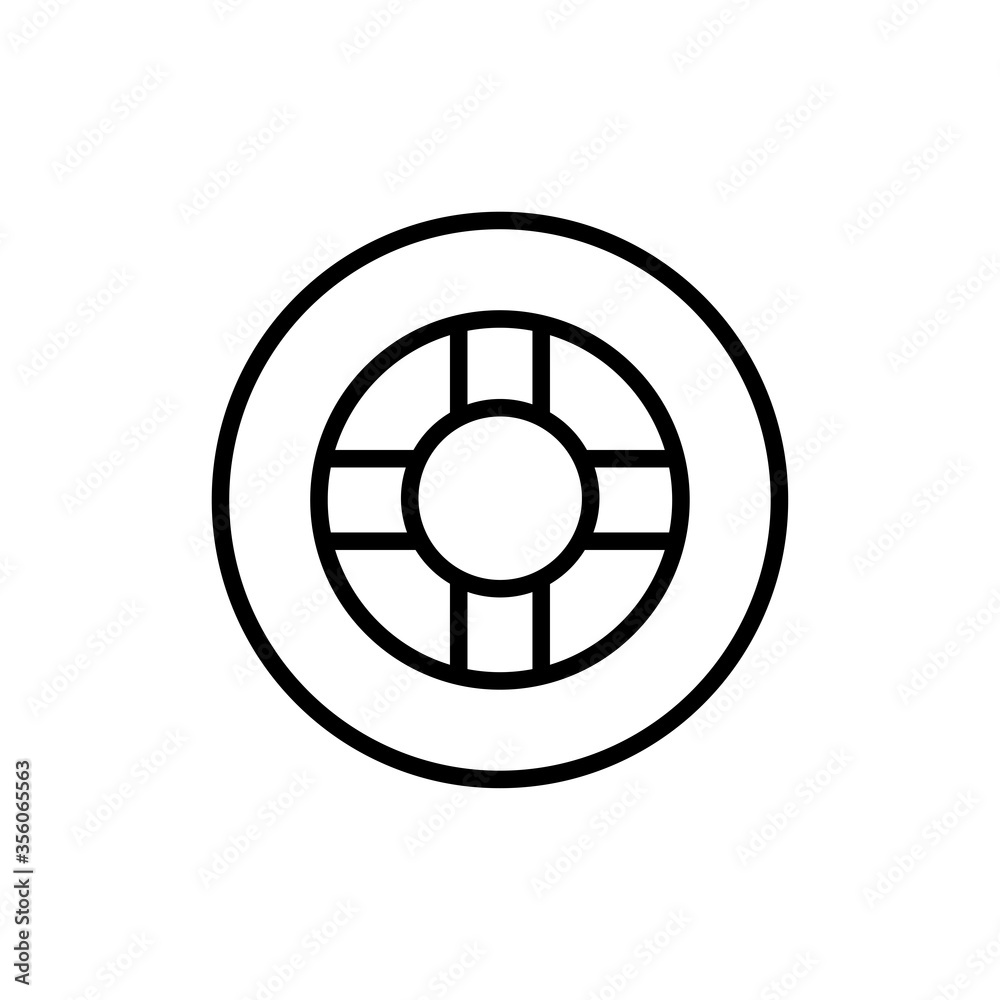 Wheel car, tire line icon Wheel car, tire line icon