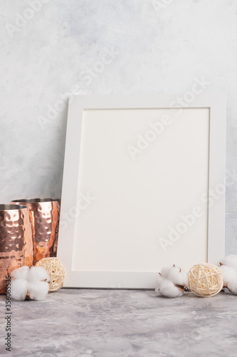 Kitchen utensils on the background, white frame for fonts and inscriptions. Background for design and advertising.