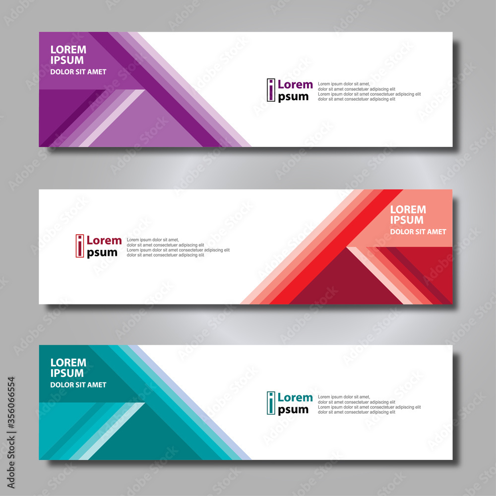 Banner background modern template, abstract design