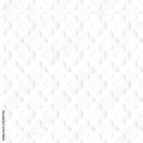 Round Abstract Repeat Seamless Pattern. Circle White abstract seamless geometric background. Art style can be used in cover design  book design  poster  cd cover  flyer  website. Vector.