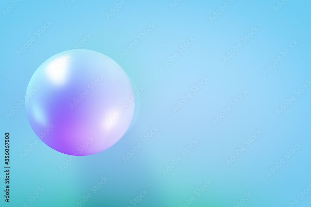 A pearl on the turquoise backdrop. Abstract background. A pearl on the turquoise backdrop. Abstract background.
