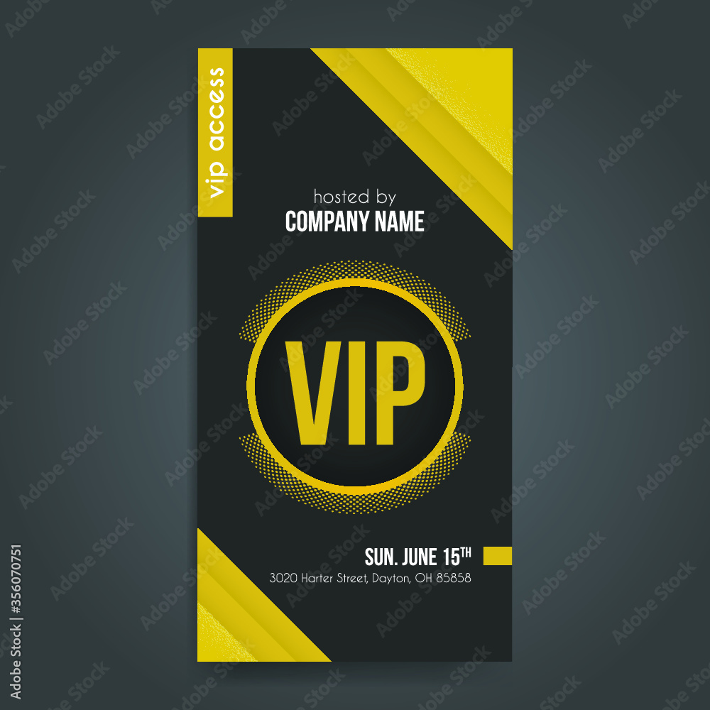 Obraz premium Modern Corporate VIP card and coupon Design
