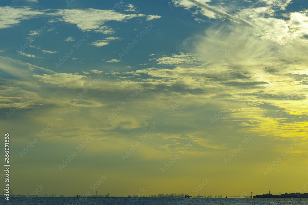 Obraz premium 東京湾からみる蜃気楼