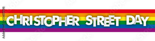 Christopher Street Day Rainbow Stripes Header