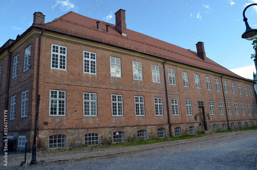 An ancient city, located inside an old fortress. Preserved style and architecture of antiquity. Historical town Fredrikstad.Named after the Danish King Fredericks II.  Fredrikstad,Norway