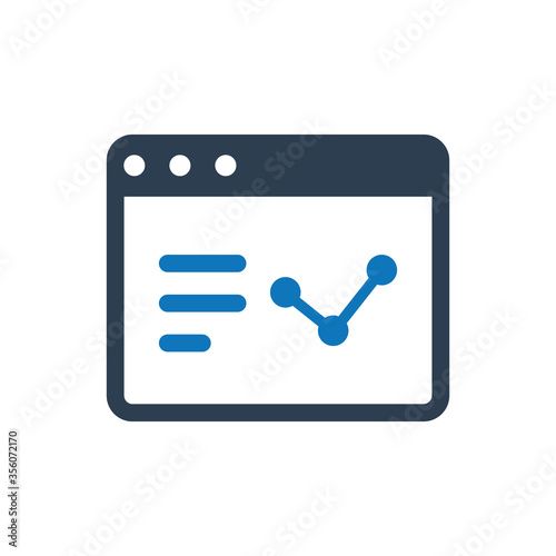 Online Business Report Icons