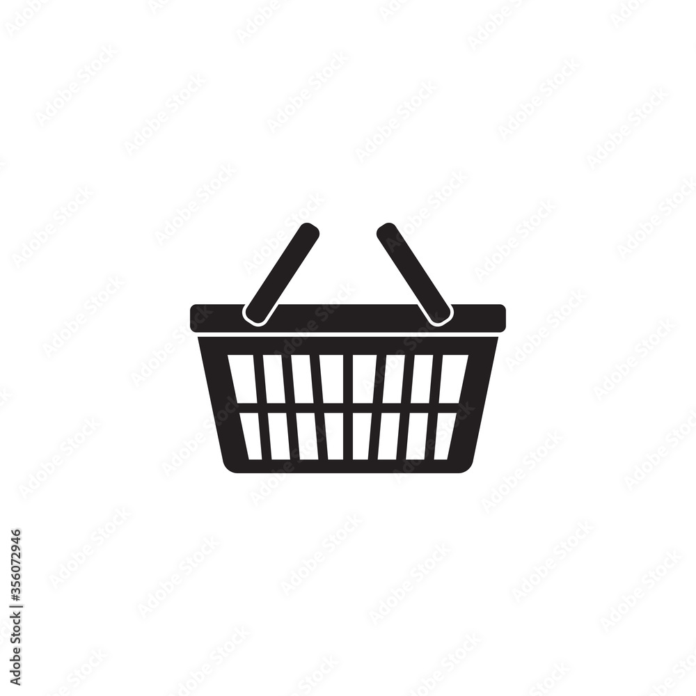 Basket store and Shopping Cart Logo vector Template Illustration Basket store and Shopping Cart Logo vector Template Illustration