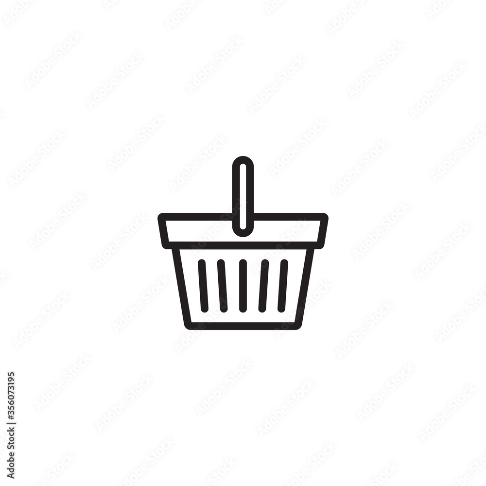 Basket store and Shopping Cart Logo vector Template Illustration Basket store and Shopping Cart Logo vector Template Illustration