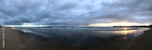 The panorama view of Plage Beach, Rabat Morocco