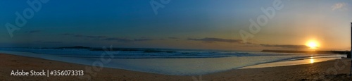 The panorama view of Plage Beach  Rabat Morocco