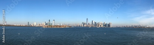 Beautiful Panorama view of Manhattan, New York City Sky Line.  #356073364