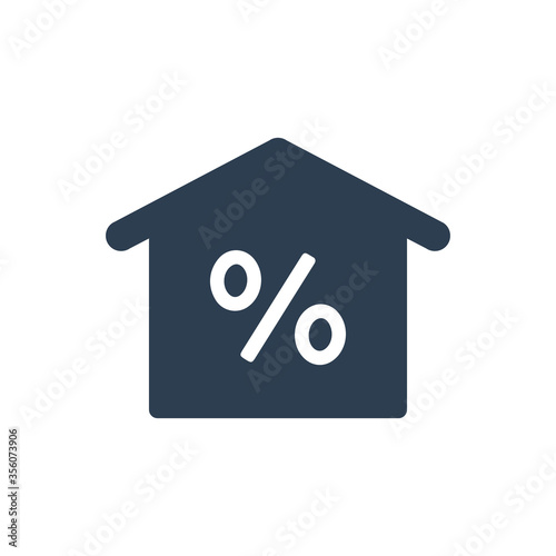 Home loan interest rate icon