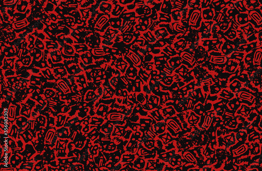 Red grunge background. Seamless abstract texture. A chaotic repeating pattern. Pop art handmade Red grunge background. Seamless abstract texture. A chaotic repeating pattern. Pop art handmade