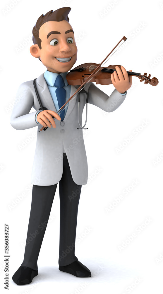 3D Illustration of a doctor volonist 3D Illustration of a doctor volonist