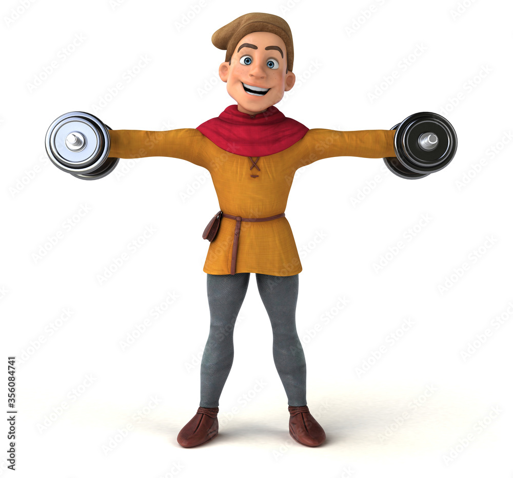 Obraz premium 3D Illustration of a medieval historical character