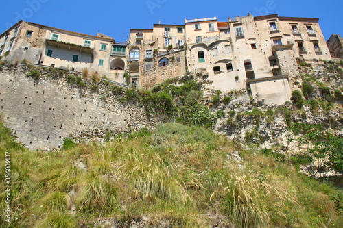 Houses on the rocks - landmarks og Tropea, South Italy