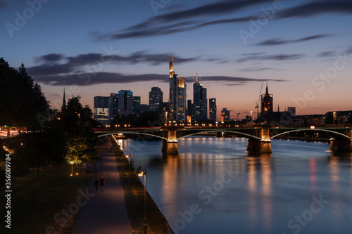 Frankfurt economic and finance city in Germany